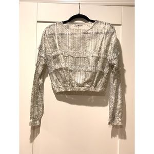 Zara ruffled top